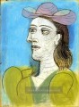Buste de femme au chapeau 1943 kubistisch